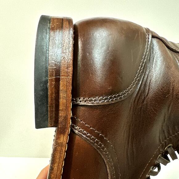 EXCELLENT Oak Street Bootmakers Field Boot Plain Toe Brown Chromexcel 10.5 - Picture 13 of 13